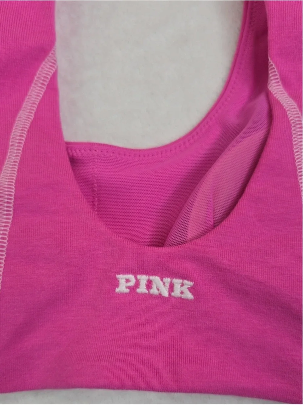 VS PINK All-Day Cotton Scoop Sports Bra Sz XS NWT